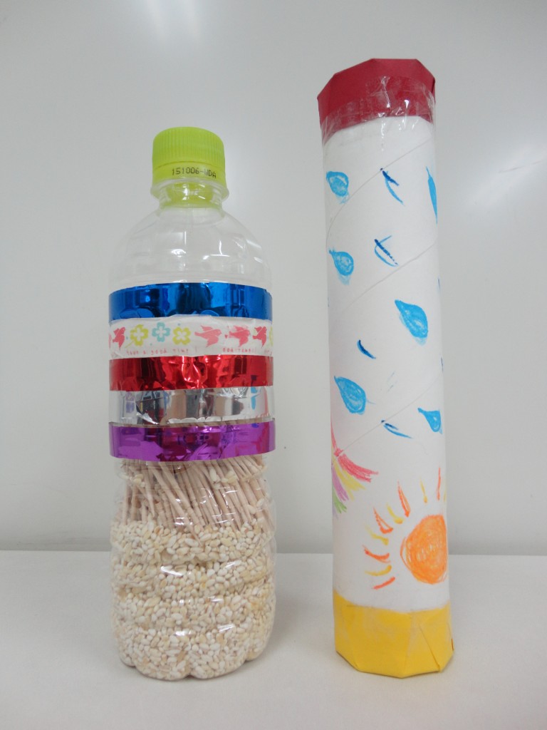 Rain stick craft playday english